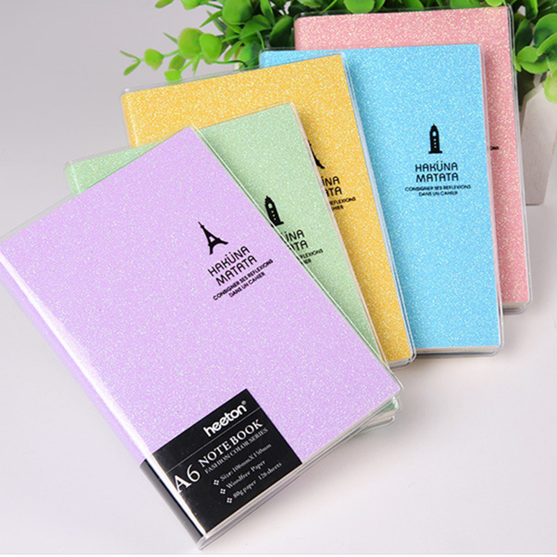Macaron-Colored Fashionable Plastic Cover Notebook for Students, Eye-Protecting Notebook, B5 Thickened Diary Notebook, Plastic Cover Notebook