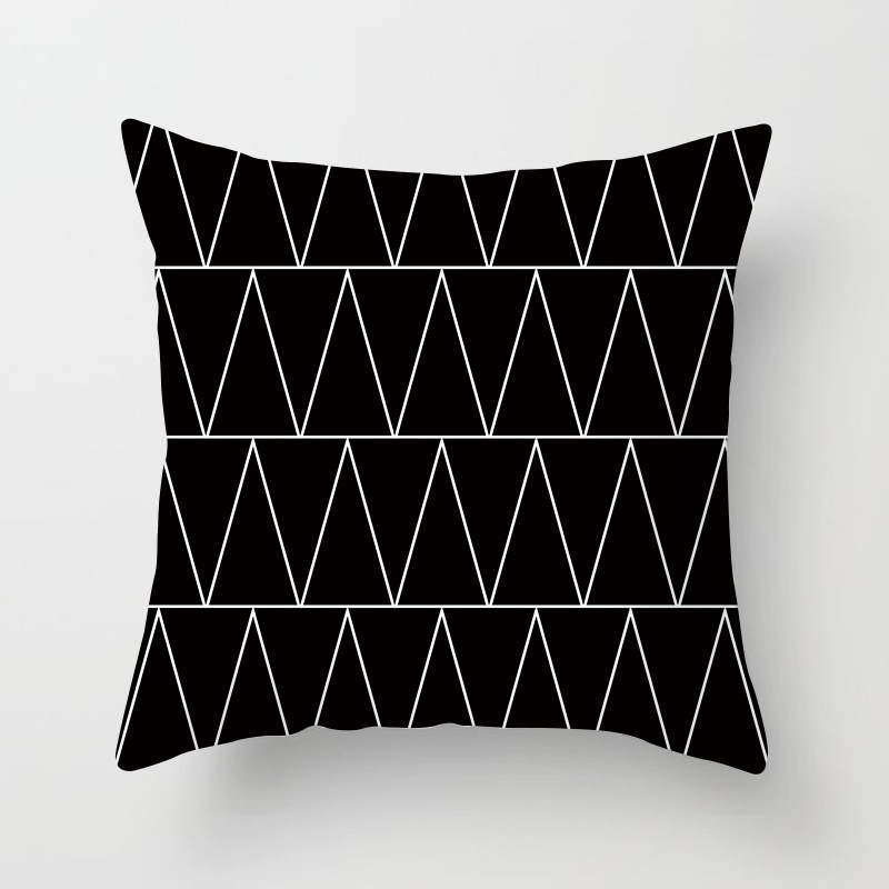 2026Shopee Hot-Selling Home Goods Sofa Pillowcase Modern Simple Geometric Abstract Cushion Cover Pillowcase