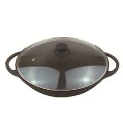 復底不粘鍋韓式鋁製雙耳淺湯鍋多功能養生鍋定製