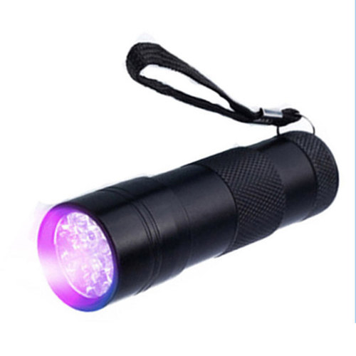 Cross-border 12LED Purple Light Flashlight 395 Purple Light UV Flashlight UV Bill Checker Fluorescent Agent Detection Lamp