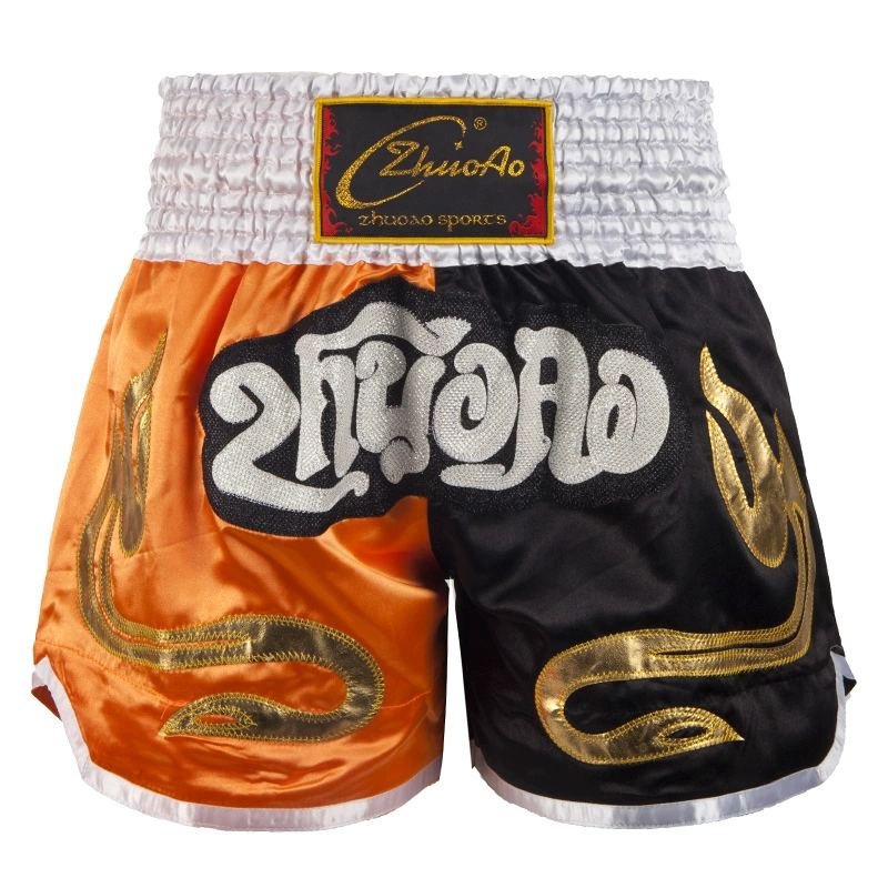 Boxing Training Shorts, Muay Thai Style, Satin Finish, Sizes XXXS(110)–XXXXL(200)