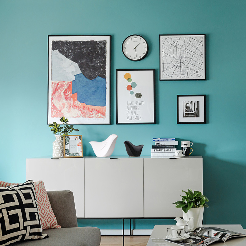 Nórdico creativo cerámica pájaro casa blanco y negro decoración suave decoración Linda personalidad pequeña decoración fábrica al por mayor