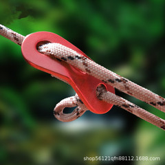 Outdoor aluminum alloy tent canopy wind rope buckle double eye sunshade rope length adjustment tab anti-slip fastener