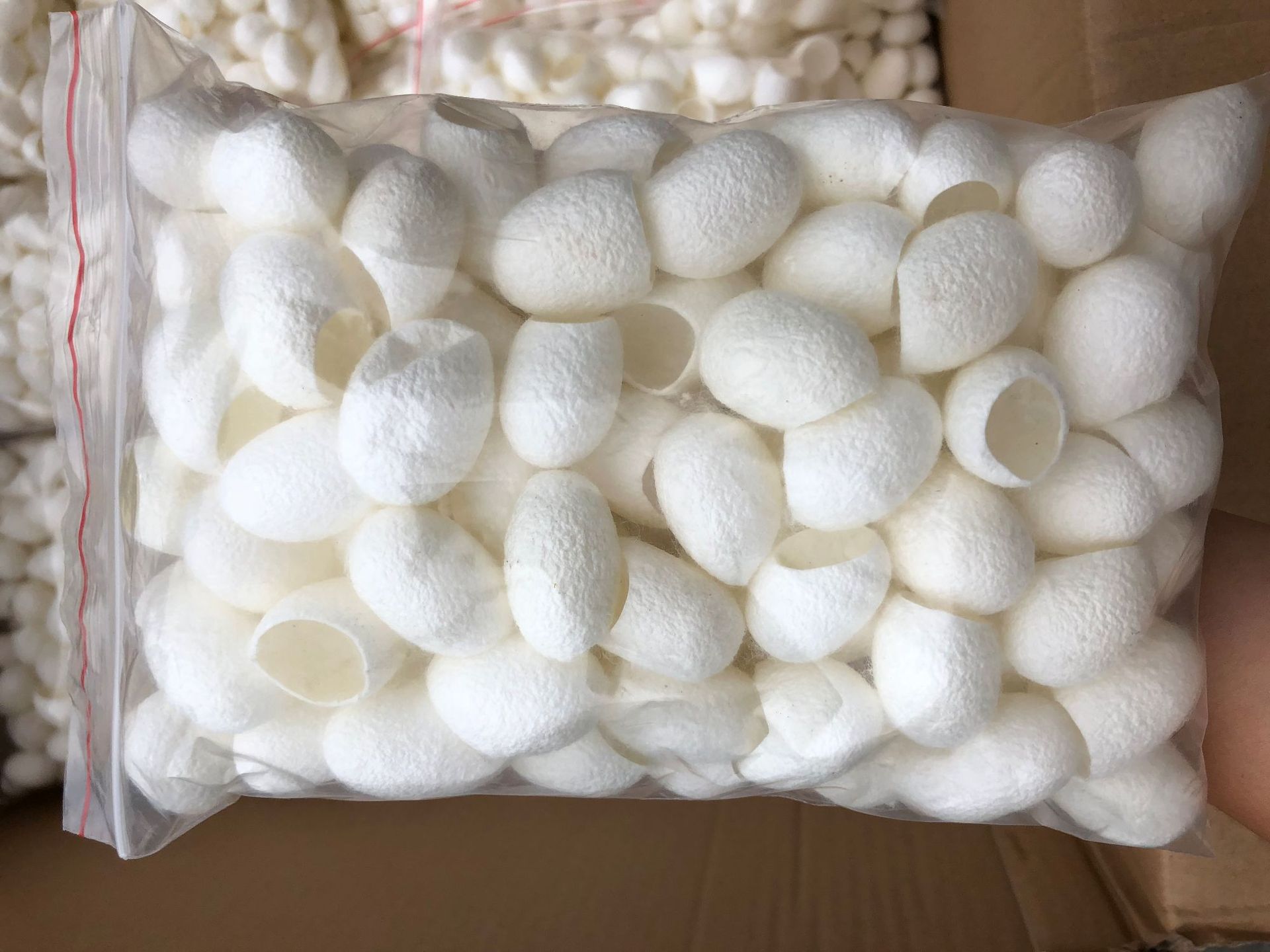 A7 youet limpieza cara de seda lavado bola belleza capullo natural corte boca capullo Shell fábrica al por mayor