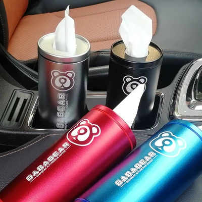 Car tissue box/set | Shangdian Jinpin Round Aluminum Alloy Creative