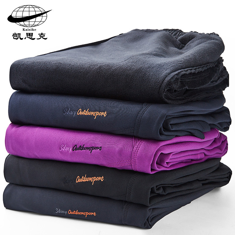Outdoor combat pants men's plus size fleece thickened warm mountaineering soft shell pants couple waterproof ski pants women's cross-border
