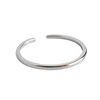 Glossy line one size ring, Japanese and Korean, silver 925 sample, simple and elegant design