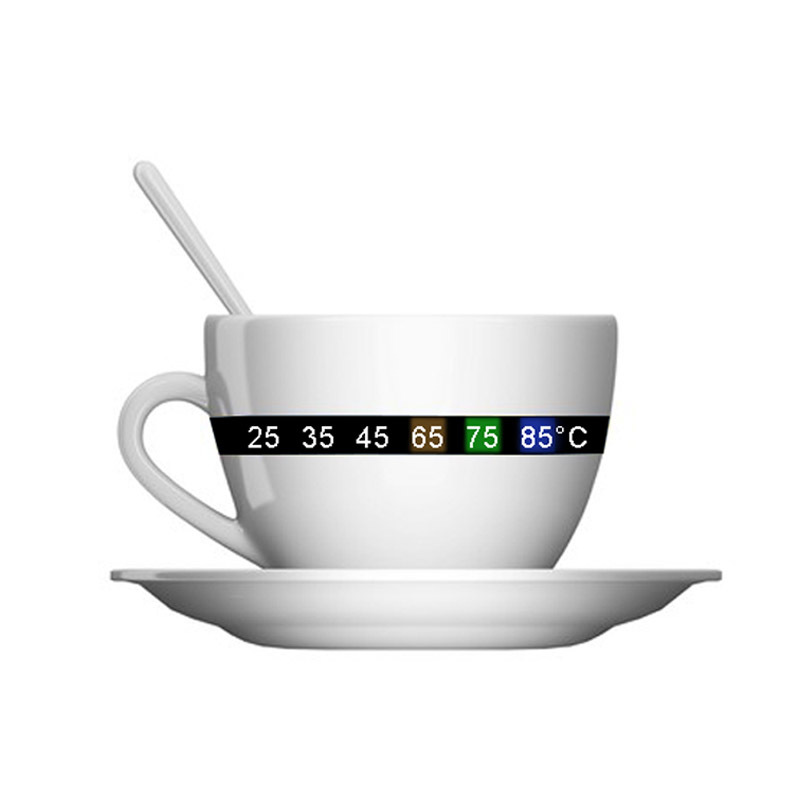 广东贴在杯子上的不干胶 温度条不干胶贴纸 卡通一次性不干胶