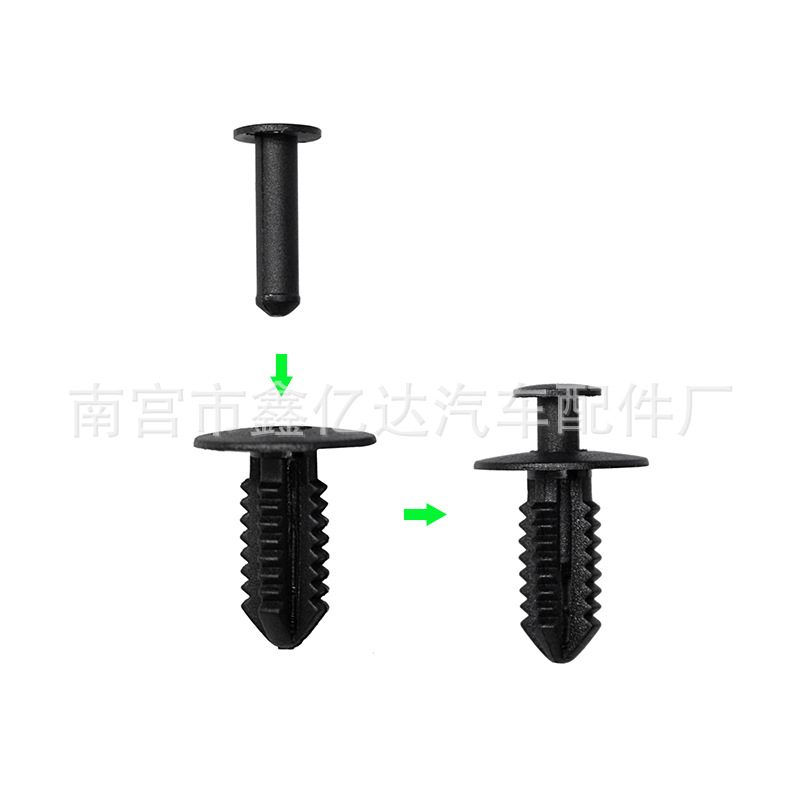 Adecuado para BMW Mercedes-Benz coche guardabarros forro medio malla parachoques fijo clip hebilla B29