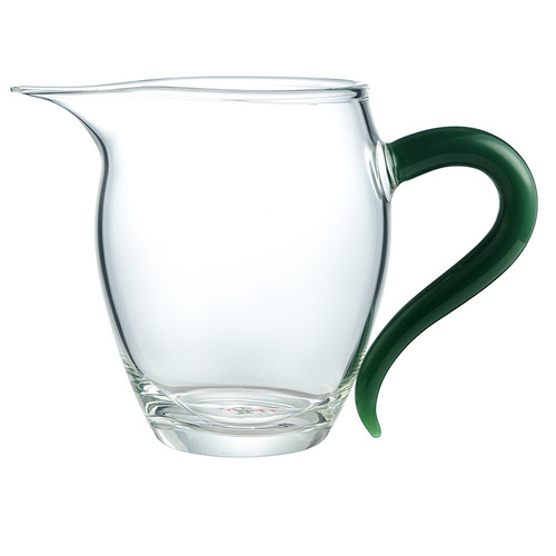 Household glass fair cup thickened tea tea sea tea cup color handle tea divider custom printing manufacturer wholesale