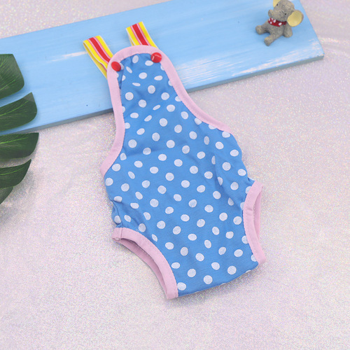 New Pet Polka Dot Belting Physiological Pants Safety Pants Female Dog Menstruation Pants Anti-Harassment Underpants Pet Physiological Pants