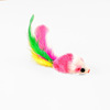 Fatty Mouse Cat with colorful tail plush mouse cat toy toys funny toys 2 inch cat products