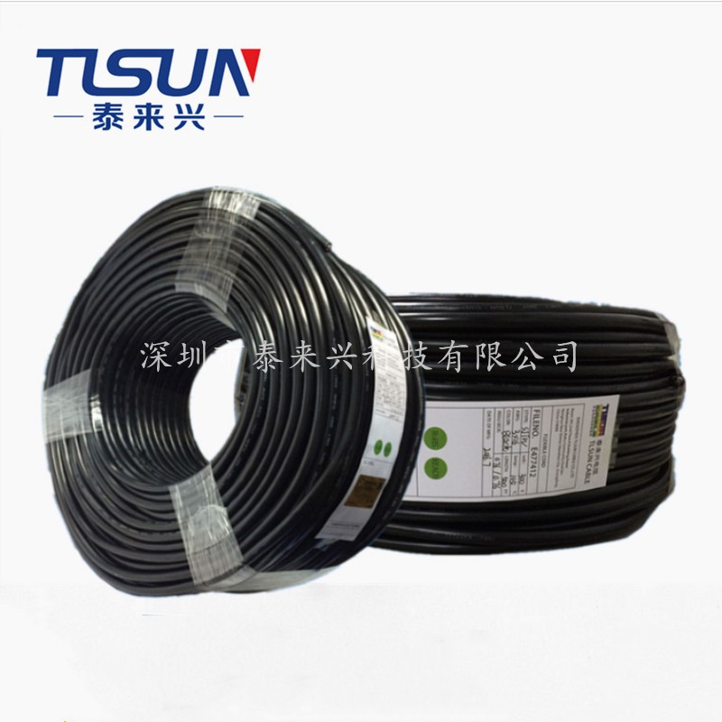广东工厂 SJT 电源线 UL线材  耐寒电缆 4芯16AWG 电器连接线