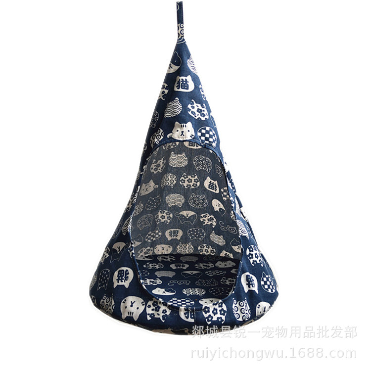 Suministros para mascotas Fuente de fábrica al por mayor creativo gato hamaca mascota transfronteriza gato cesta extraíble y lavable gato nido