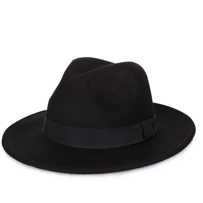 Sombrero de copa de lana pura 2021 Otoño e Invierno Caballero retro cómodo transpirable cálido sombrero de moda directo de fábrica bolsa de ayuda para el cabello