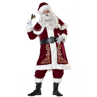 Large size factory wholesale Santa Claus clothing adult men and women Noble thickened couple Christmas tree clothing