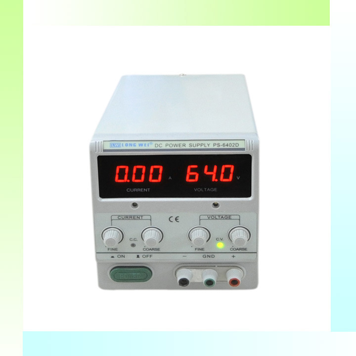 龙威PS-6402D数显单路可调直流稳压电源0-64V2A可调K安泰信兆信