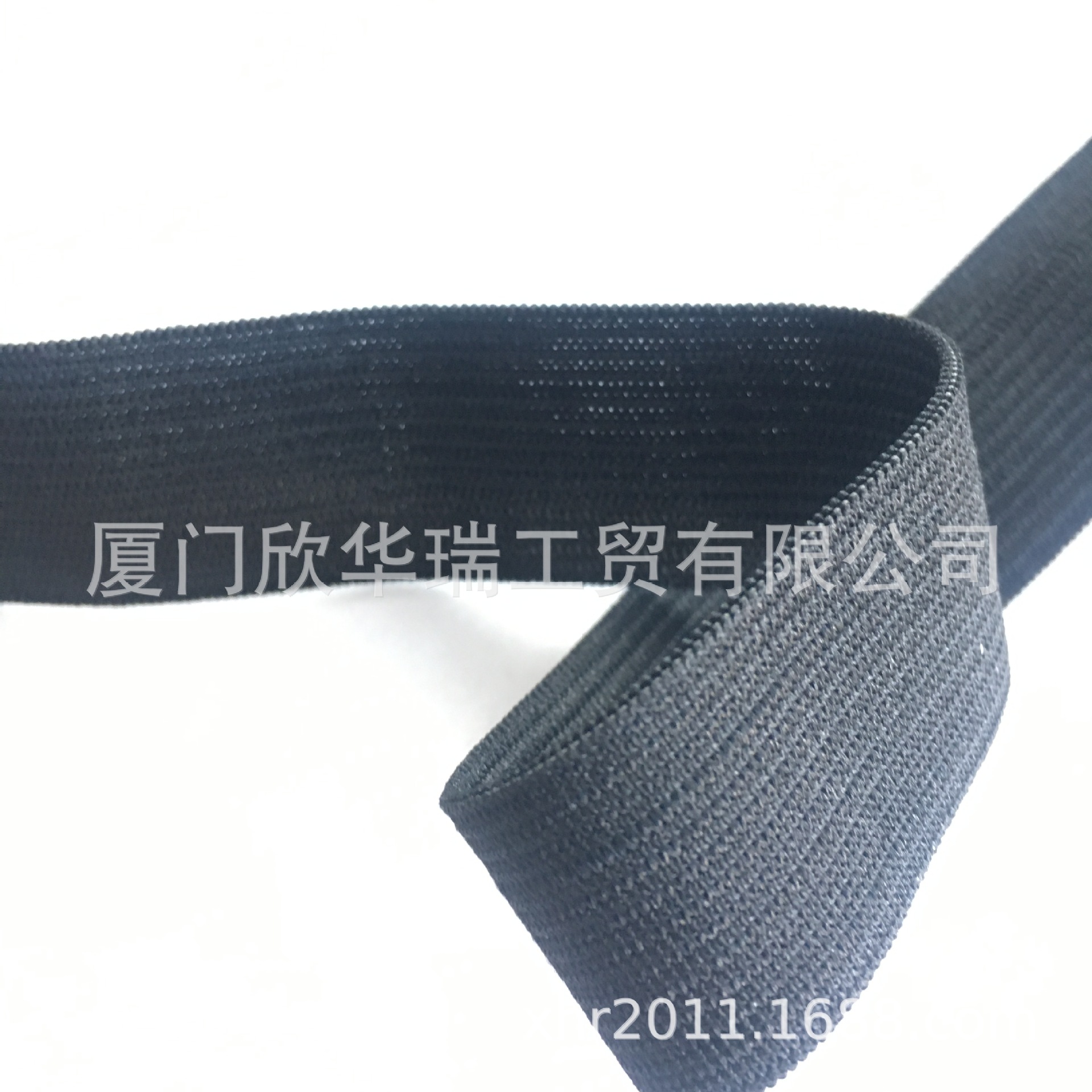 钩编松紧带 厂家供应2.2cm宽 现货弹力带 高弹力橡筋黑白松紧带