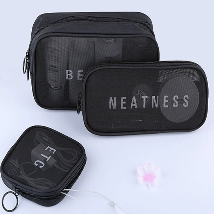 Прозрачная портативная косметичка для путешествий, organizer bag, щетка, дышащий карандаш для бровей, помада
