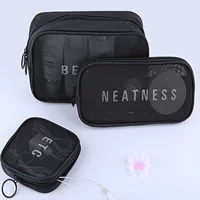 Прозрачная портативная косметичка для путешествий, organizer bag, щетка, дышащий карандаш для бровей, помада