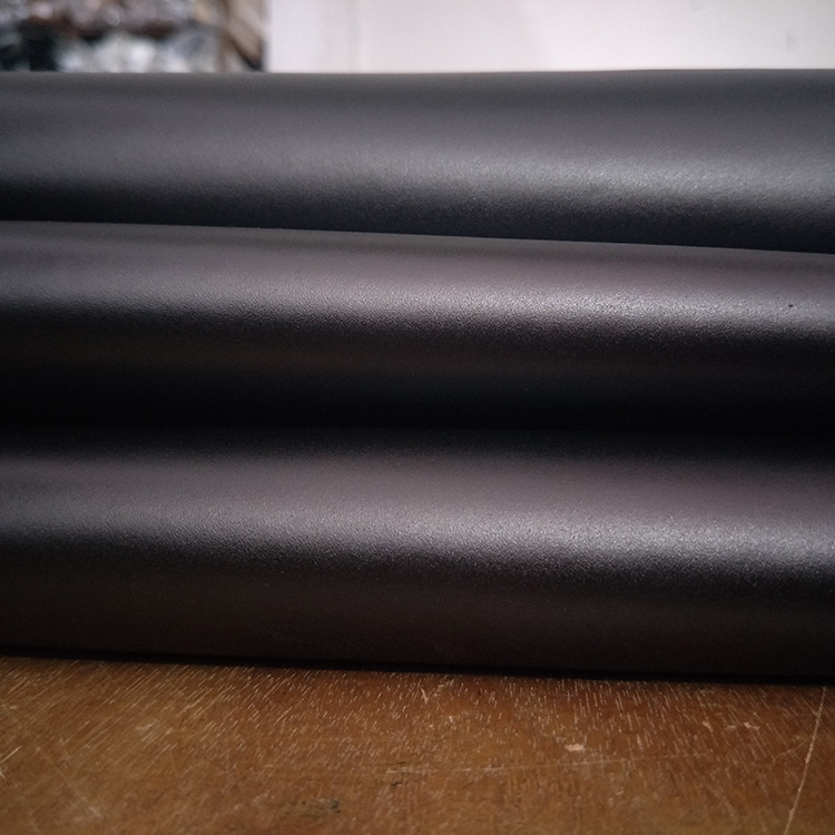 2.0厚黑色纳帕纹软面牛皮现货 头层修面纳帕真皮皮料