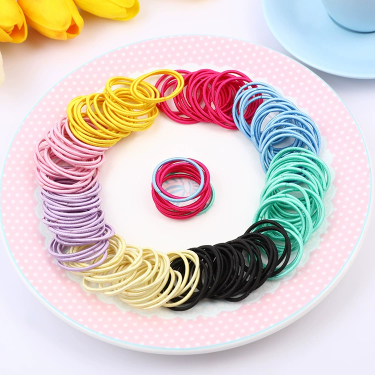 Новые детские резинки для волос в корейском стиле, блестящие, бесшовные, конфетных цветов, свежие и нежные к волосам, детские резинки и резинки для причесок.