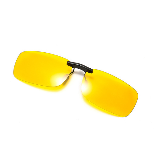 Clip-on Color Changing Stainless Steel Sunglasses for Day and Night Use with Polarized Lens, Suitable for Both Men and Women with Myopia