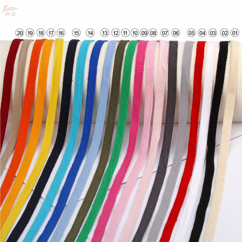 [1cm Colored Herringbone Cotton] Supply 1cm Colored Herringbone Cotton Belt Green and Yellow Colorful Herringbone Belt