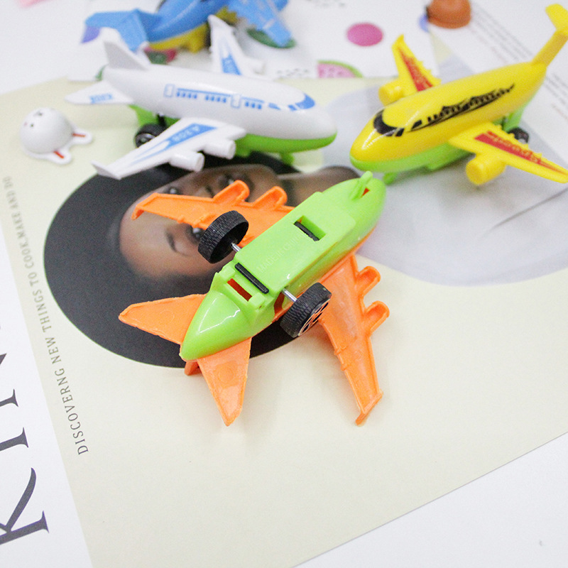 Los niños de dibujos animados mini Tire hacia atrás pequeño avión modelo de regalo bebé juguete coche niño Tire hacia atrás coche bebé regalo