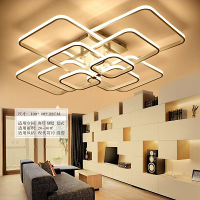 Living room lamp simple modern led ceiling lamp flower-shaped home art atmosphere master bedroom lamp dining room lighting
