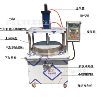 全自动薄饼机手抓饼机器电动双面加热春饼机汇宇正品批发