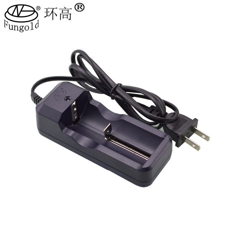 批发环高26650充电器3.7V18650 16340强光手电筒锂电池充电器带线