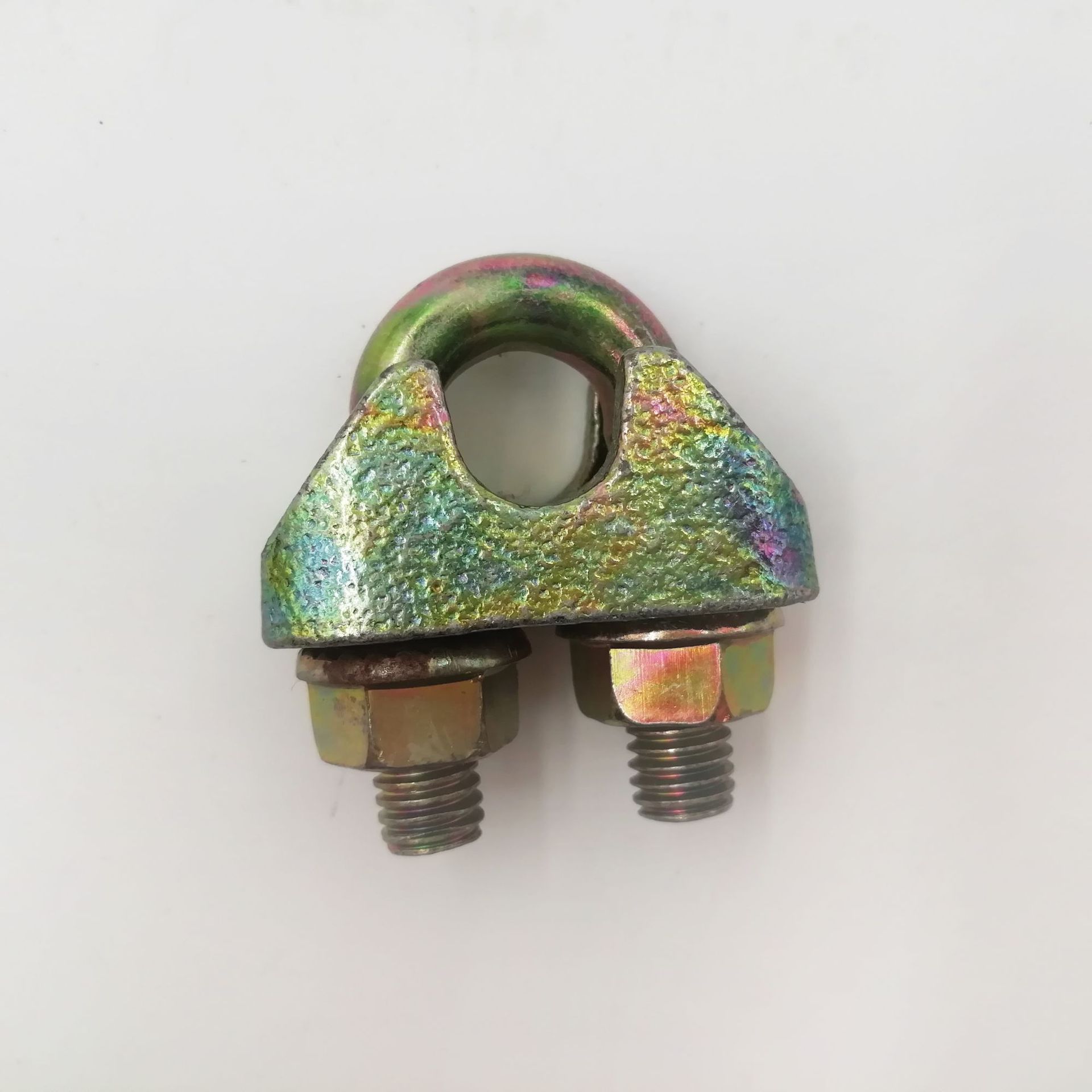 德式卡头玛钢铸造 钢丝绳卡头起重绳卡头钢丝绳扣固定U型镀锌卡头