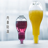 Creative light emitting bottle bottle heat -resistant glass water cup fruit juice beverage with color lamp spray color and print logo glass