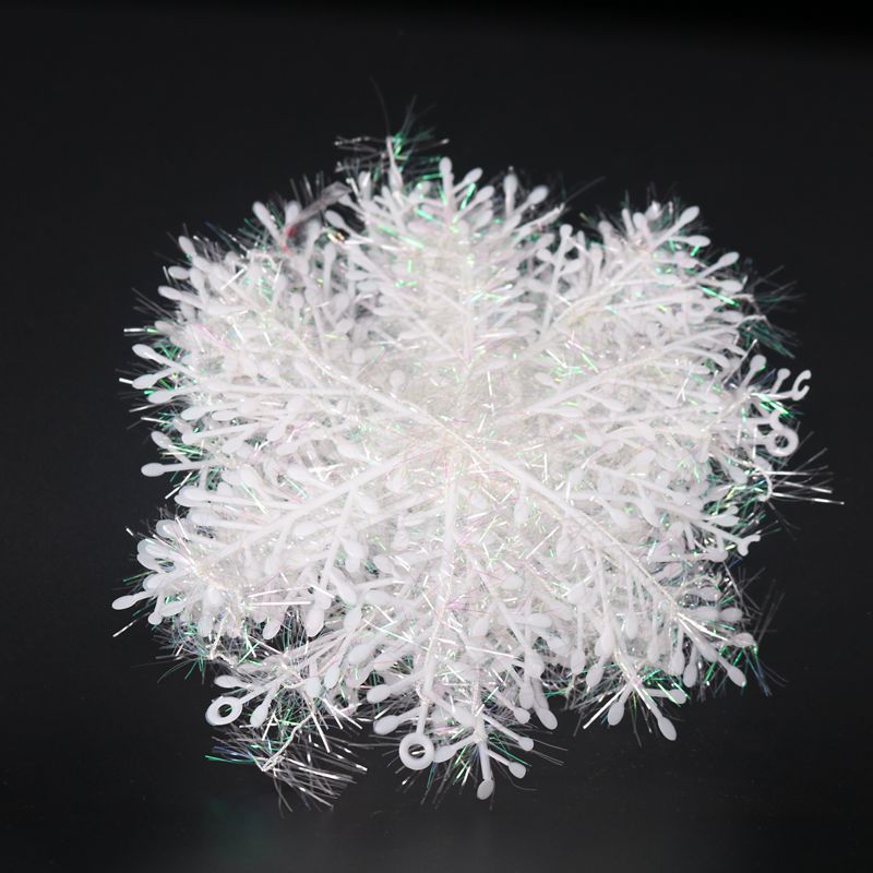 Plastic pendant, with snowflakes, 11cm