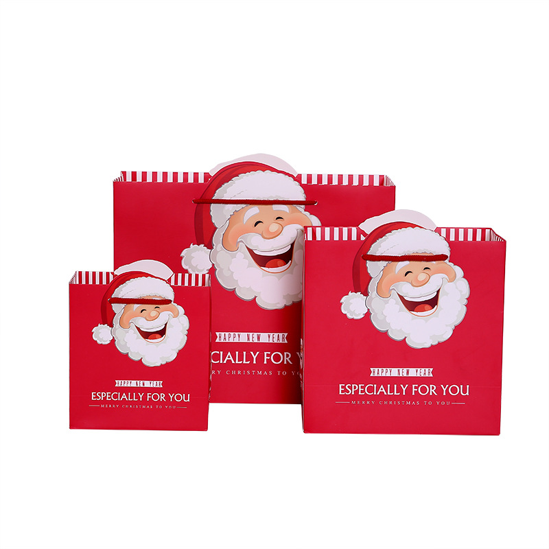 圣诞节礼品袋纸袋大号礼物包装袋子平安夜送礼手提袋纸袋礼物袋子