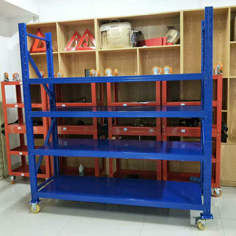 带轮子货架 服装仓库货架 白色货架 移动带刹车万向 金属多层货架