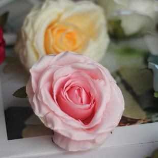 Simulation Marriage Roster Rose Head Fake Flower Twita Flower Flower Artificial Rose Head DIY Flower Peony