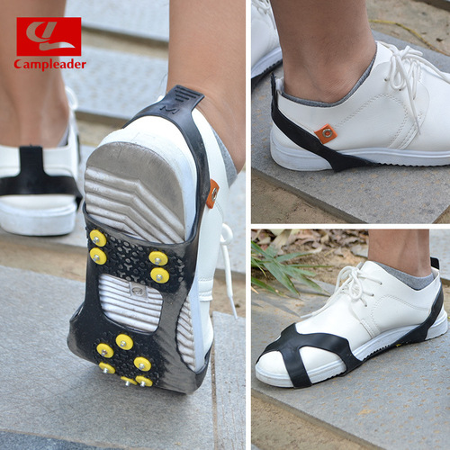 Outdoor 10-tooth simple crampons for snow anti-slip shoe covers for skiing on ice and snow road wear-resistant ten-tooth crampons