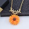 Jewelry, pendant, necklace solar-powered, chain for key bag , flowered