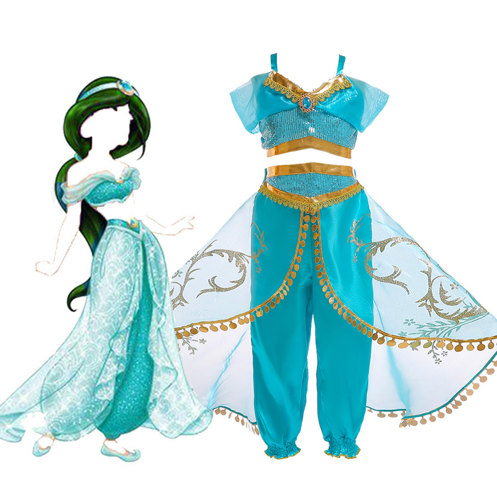 European and American daughter children's clothing COSPLAY cartoon Frozen princess Elsa dress Christmas costume