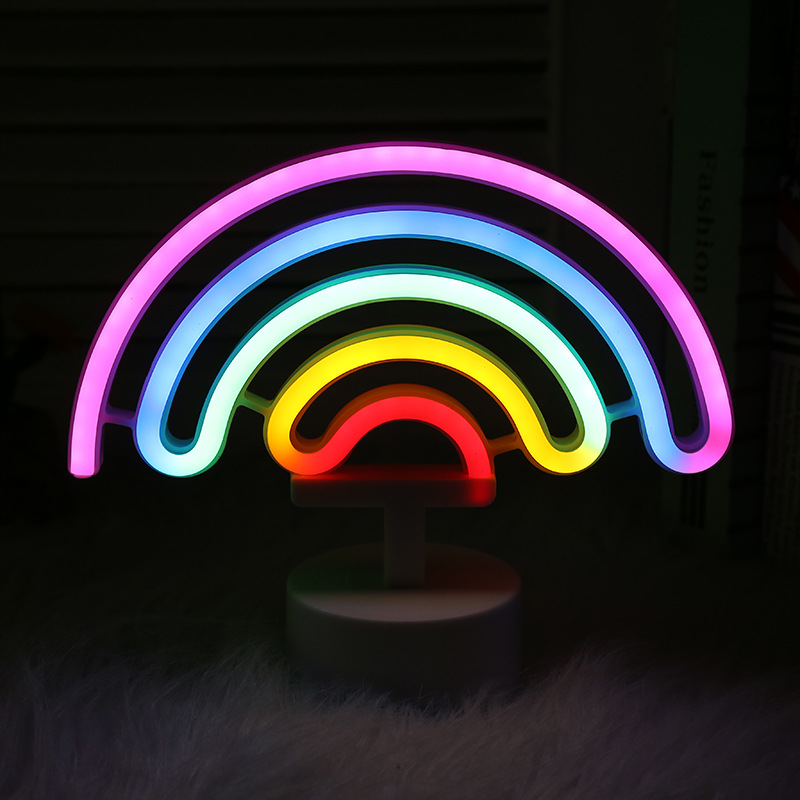 Wall -hung Rainbow Neon Light INS Room Decoration Light Double Wasan…