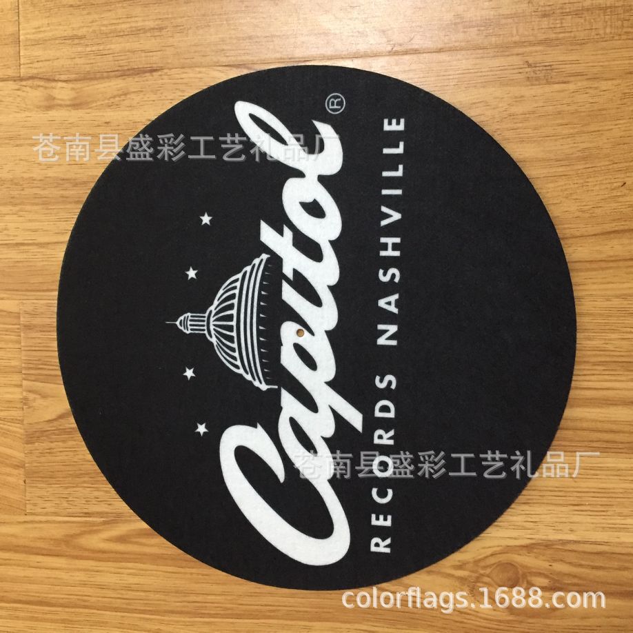 唱机防滑垫  3mm 厚毛毡 无起订量 可印刷任意logo