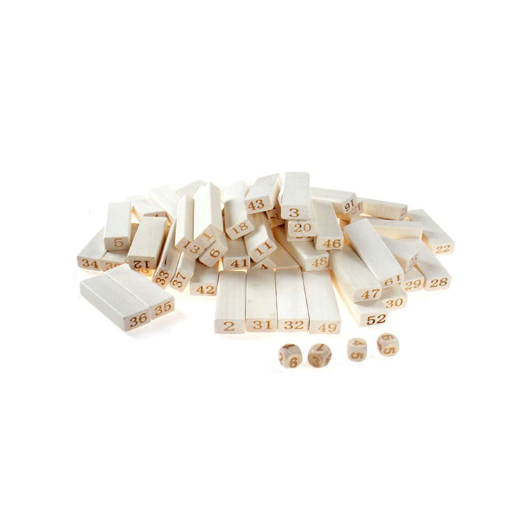 Boutique 54 piezas de madera apiladas de alta digital jengle apilados bloques de construcción juguetes de madera para niños educativos