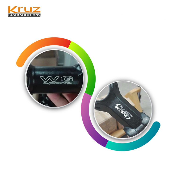 光纤激光打码机 透光按键金属表面激光剥漆处理 光纤激光打标机