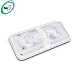 三路开关带透镜LED房车灯货车车厢带开关房车顶灯船用12V跨境出口