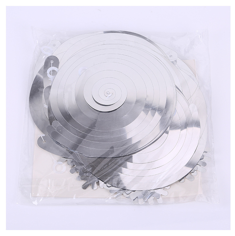 Amazon decoración suministros Navidad copo de nieve fiesta espiral colgante hueco tridimensional copo de nieve colgante color raya Garland