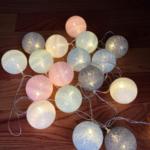 Продаётся напрямую с завода таиланд led хлопок мяч сепактакрау свет нить рождество День декоративный спальня малый свет вспышка