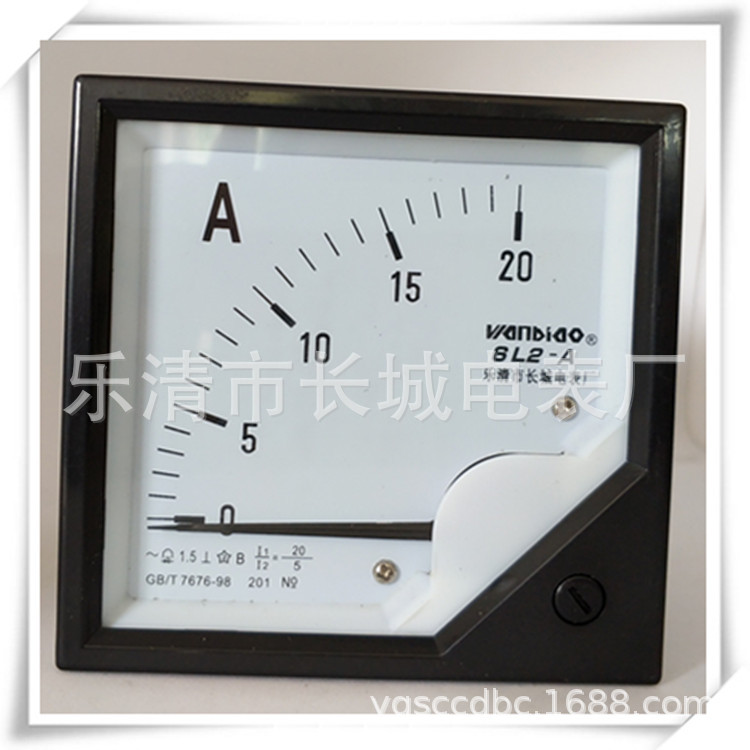 长城电表厂 6L2 20/5A 交流指针电流表 80*80