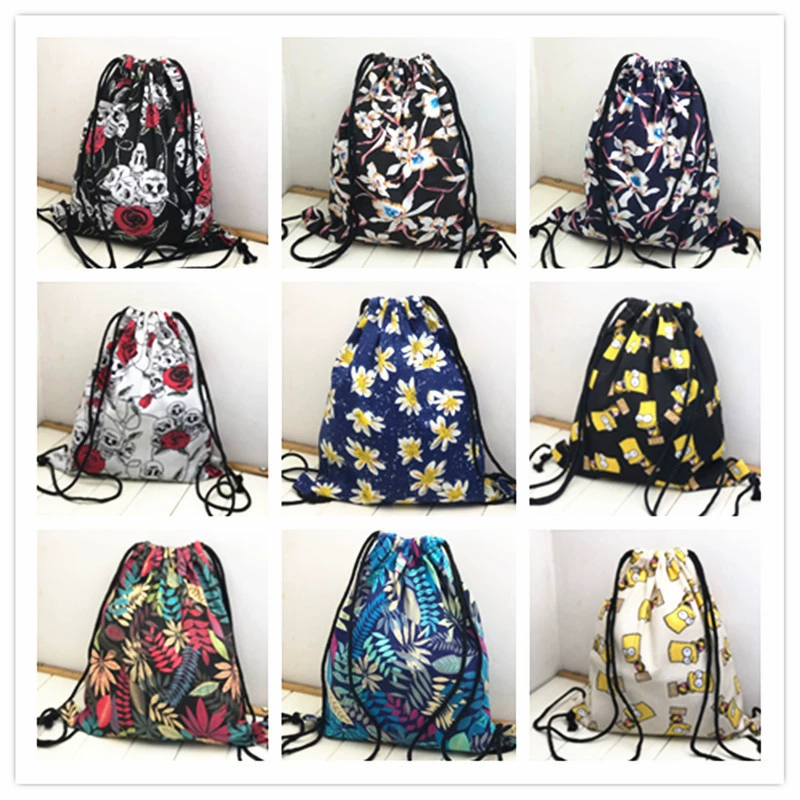 Drawstring Sports Backpack - Spacious Travel Bag for Basketball/Football, Worn on Shoulder
